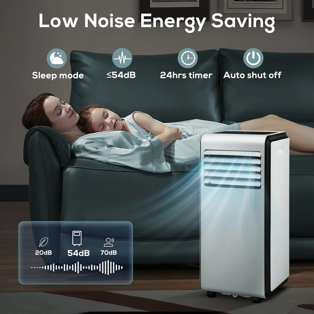 6,000  (10,000  ) Portable Air Conditioner, Dehumidifier, Fan, 3 in 1  with 24-Hour Timer