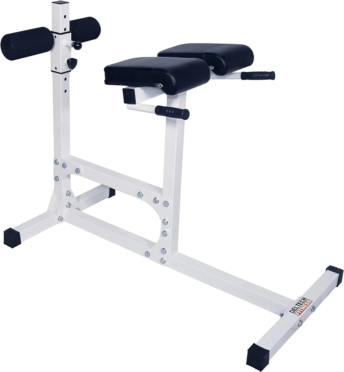 DF404 Hyperextension Bench Chair – 400  Capacity – Fully Adjustable Hyper Extension Back Exercise Fitness Station For Strength Training By
