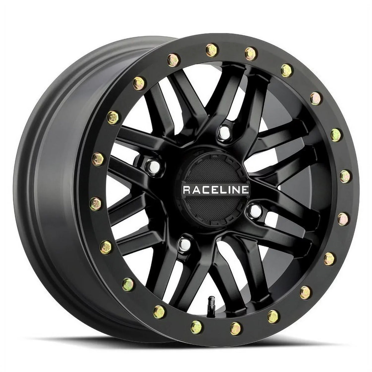 Raceline Ryno Bdlk 14" Bk Wheels 27"  KM3 Tires Can-Am Commander Maverick Renegade Outlander Defender