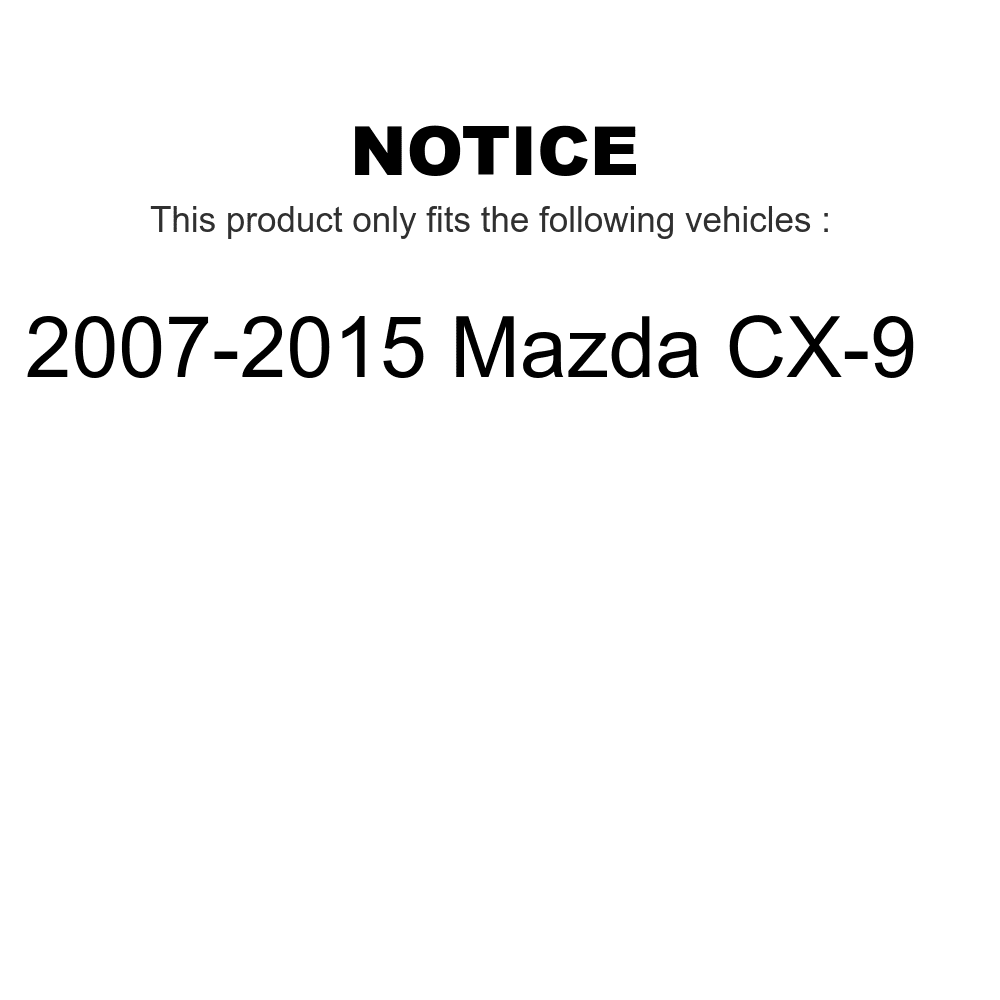 Front Disc Brake Rotors Pair For 2007-2015 Mazda -9 K8-100453