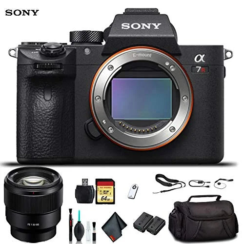 Sony Alpha a7R  Mirrorless Camera ILCE7RM3/B With Sony  24-70mm Lens, Soft Bag, Additional Battery, 64GB Memory Card, Card Reader , Plus Essential Accessories