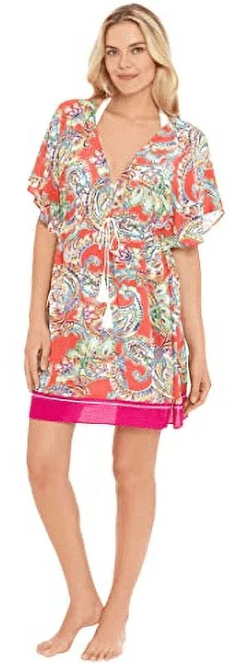 Ralph Lauren  Paisley Flutter Sleeve Swim Cover-up Dress,  X-Large