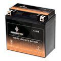 Chrome Battery YTX14- (14- 12 Volt,12 Ah, 200 ) Motorcycle Battery for Honda 1100cc Vt1100c, C3, T Shadow (spirit, Aero, A. C. E. Tourer) 2003