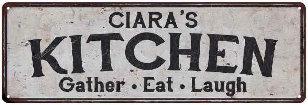 's Kitchen Rustic Chic Decor Gift 6x18 Sign 106180051168
