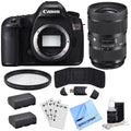Canon  5DS 50.6MP Digital  Camera (Body Only) with Lens Power Bundle, Includes, Sigma 24-35mm Standard-Zoom Lens, Multicoated  Protective Filter & 2x -E6 Batteries