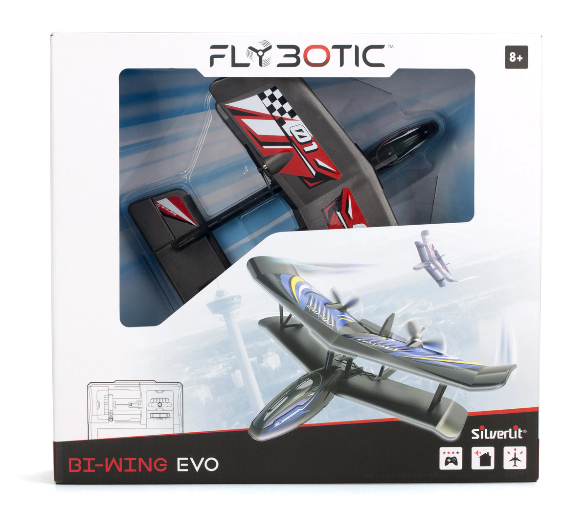 Silverlit Flybotic Bi-Wing Evo  Plane- Red
