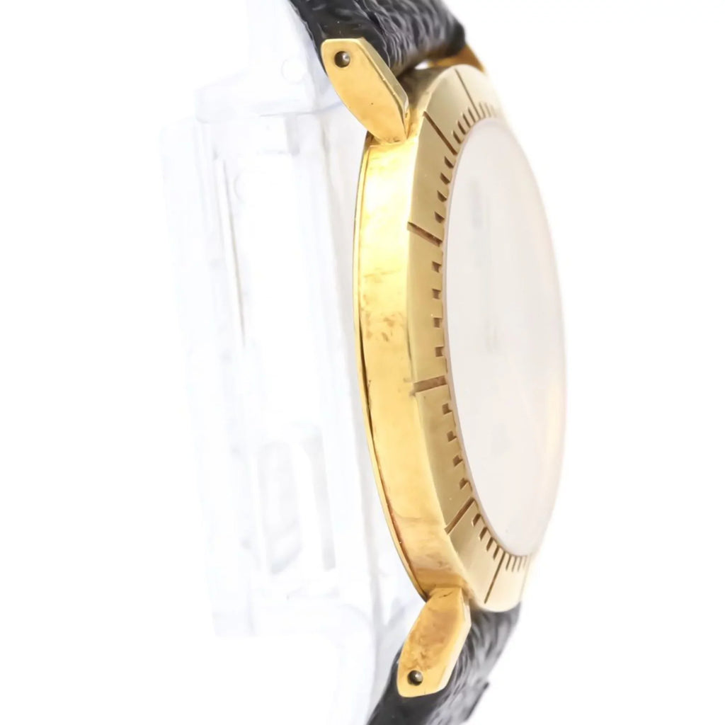 Pre-Owned  Cellini 18K Gold Leather Hand-Winding Mens Watch 4083 BF558282 (Good)