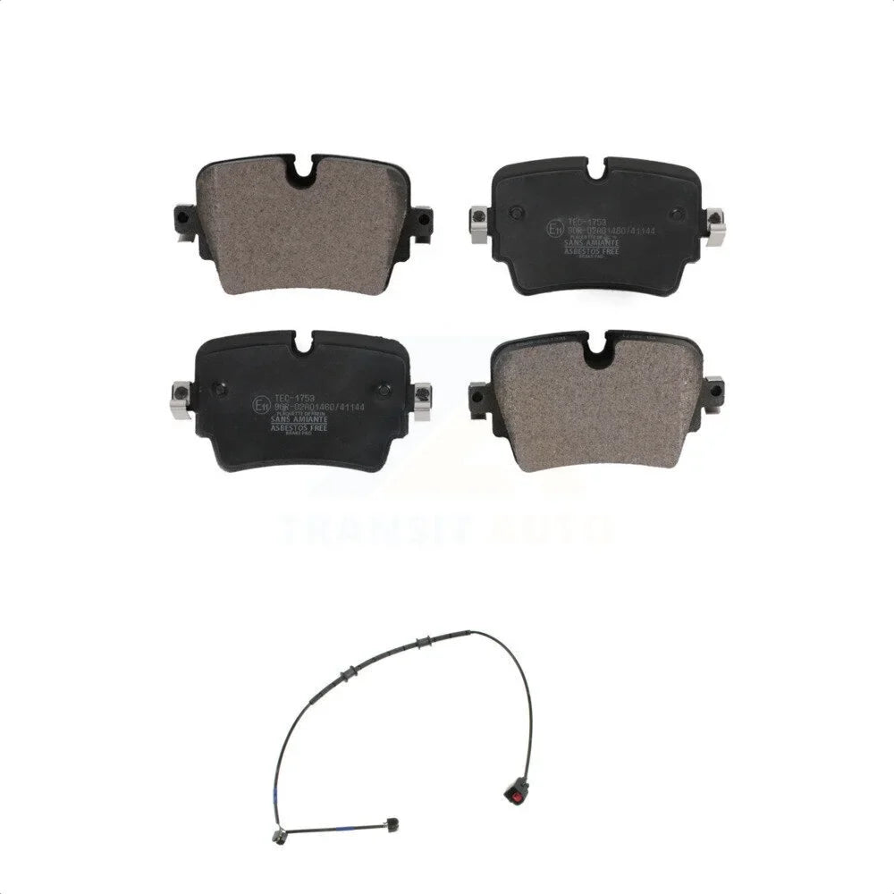 Transit Auto - Rear Ceramic Disc Brake Pads And Wear Sensors Kit For 2016 Jaguar F-Type Project 7 with 5.0L With Cast Iron -101169