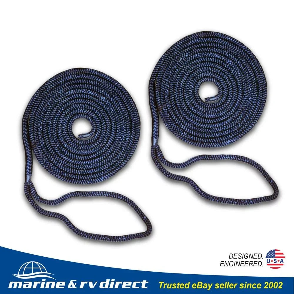 2  1/2 Inch 15  Double Braided 16 Strand Nylon Dock Line Mooring Line Boat Dock Rope