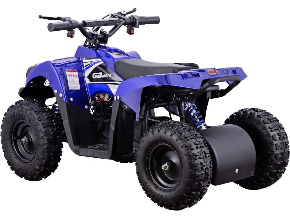 MotoTec Monster 36V 500W Kids Battery Powered  Four Wheeler Blue