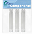 3-Pack  Grill Heat Shield Plate Tent Replacement Parts for Jenn Air 720-0720 - Old - Compatible Barbeque Stainless Steel Flame Tamer, Flavorizer Bar, Vaporizer Bar, Burner Cover 16 1/8"