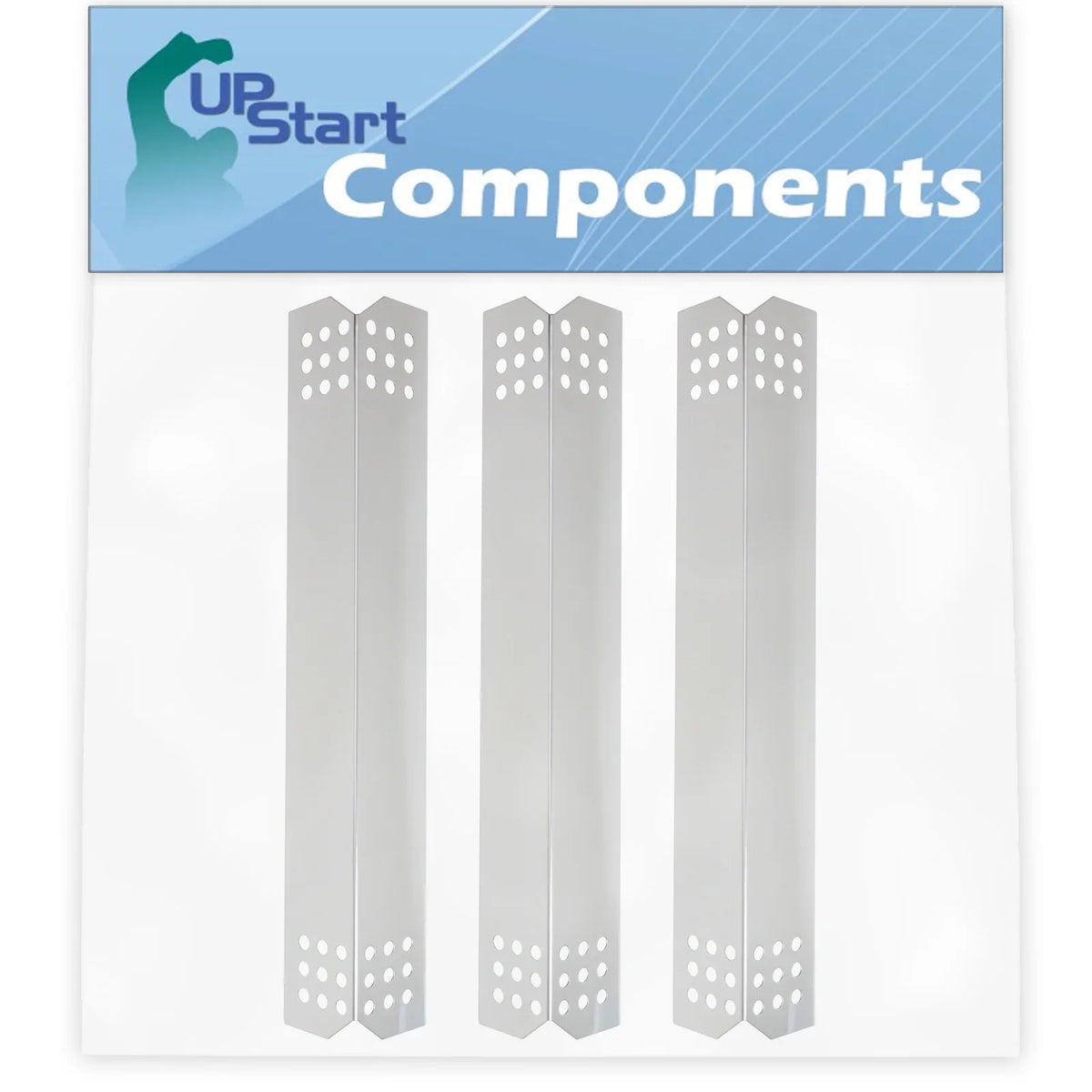 3-Pack  Grill Heat Shield Plate Tent Replacement Parts for Nex 720-0336D - Compatible Barbeque Stainless Steel Flame Tamer, Guard, Deflector, Flavorizer Bar, Vaporizer Bar, Burner Cover 16 1/8"