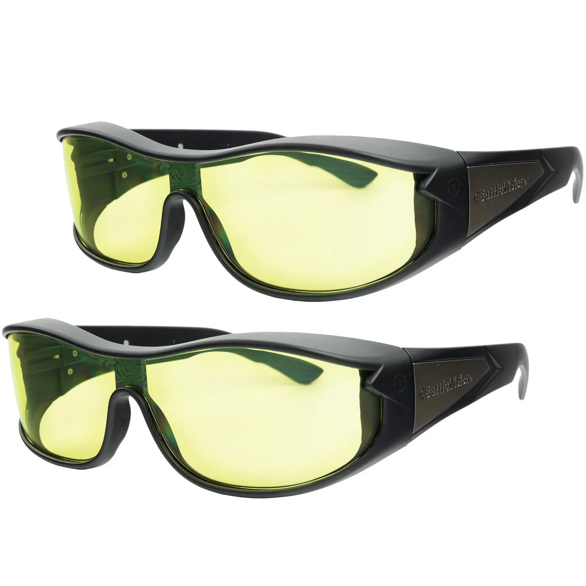 BattleVision Night Vision Wraparounds Green Night Driving Glasses, ---