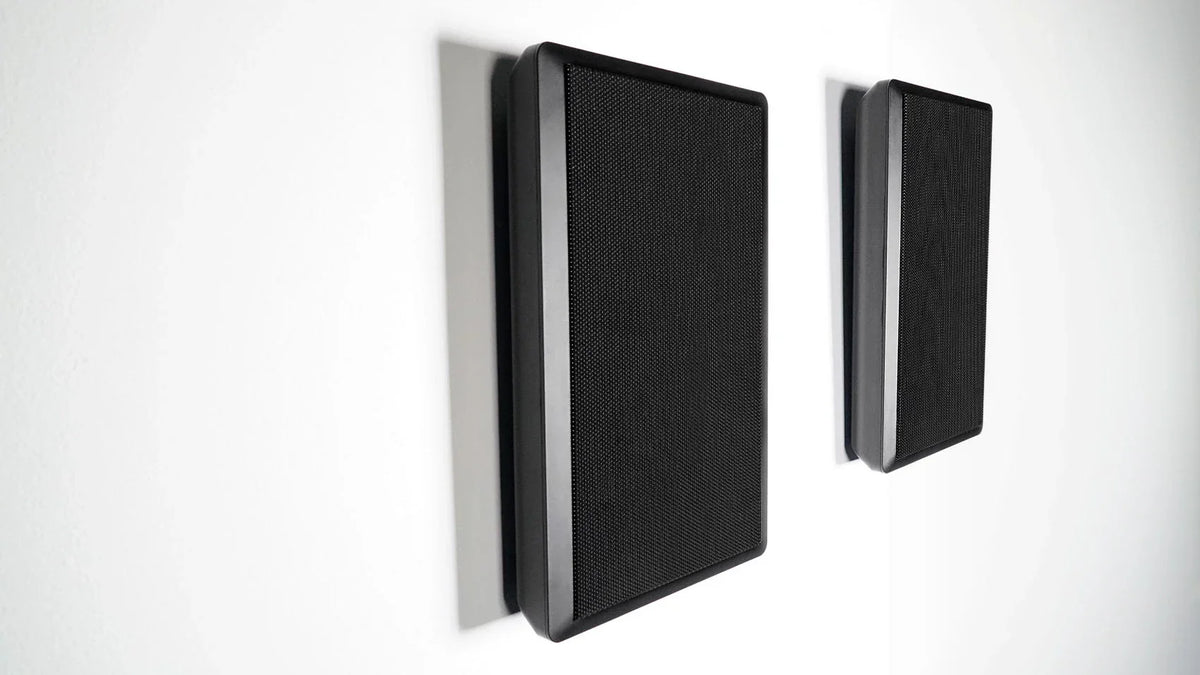 6-Zone Amp+4  White Pendant+8 Slim Black Wall Speakers 4 Restaurant/Bar/Cafe