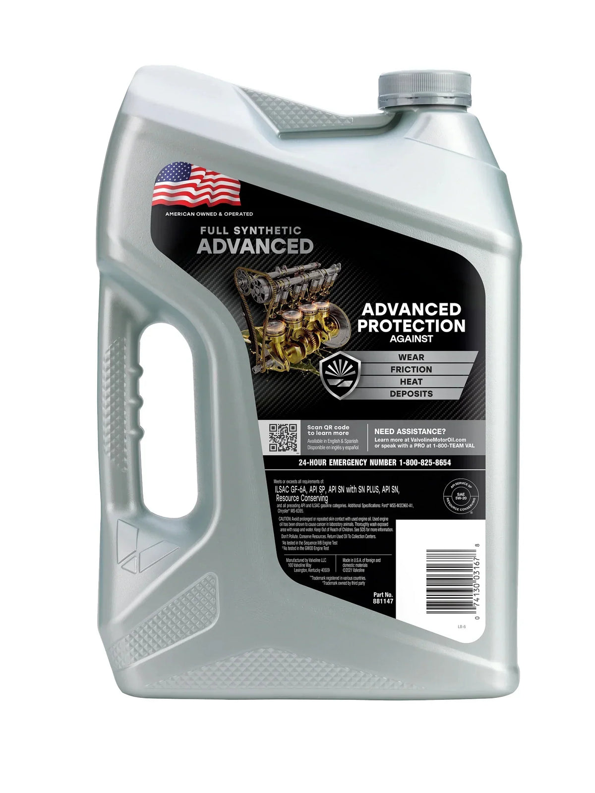 Valvoline Advanced Full Synthetic Motor Oil  5W-20