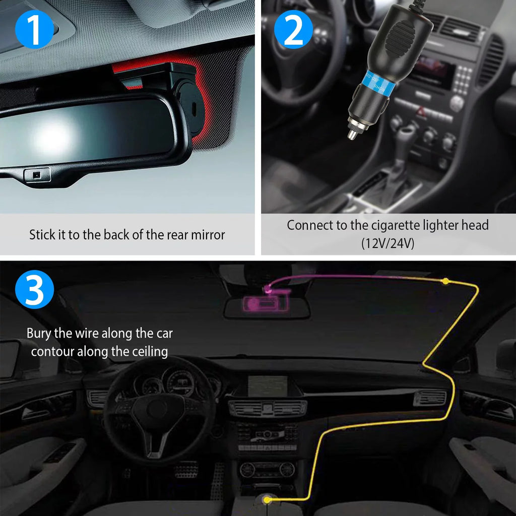 iNova 1080P Dash Cam Car Camera Recorder 170° Looping Recording G-sensor App Wifi Car