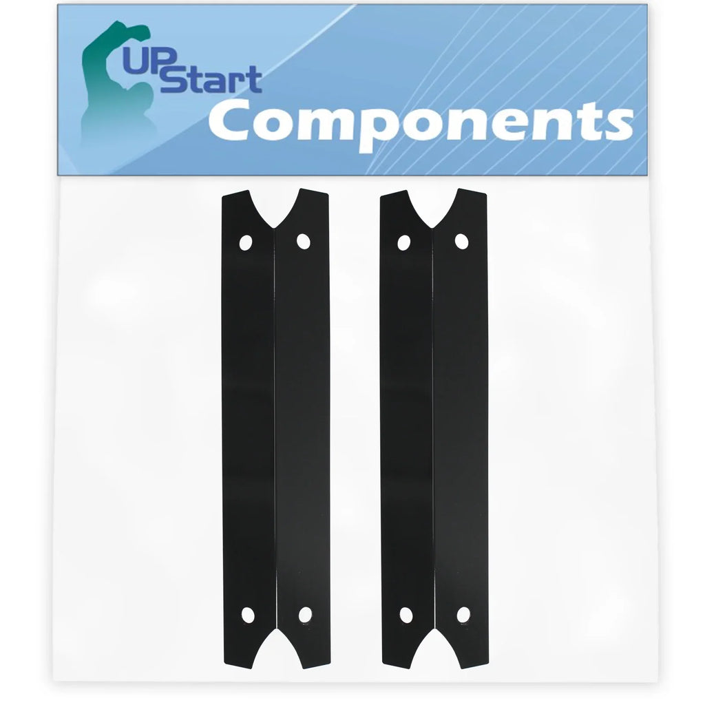 2-Pack  Grill Heat Shield Plate Tent Replacement Parts for Charmglow 810-7420-S - Compatible Barbeque Porcelain Steel Flame Tamer, Flavorizer Bar, Vaporizer Bar, Burner Cover 17 3/4"
