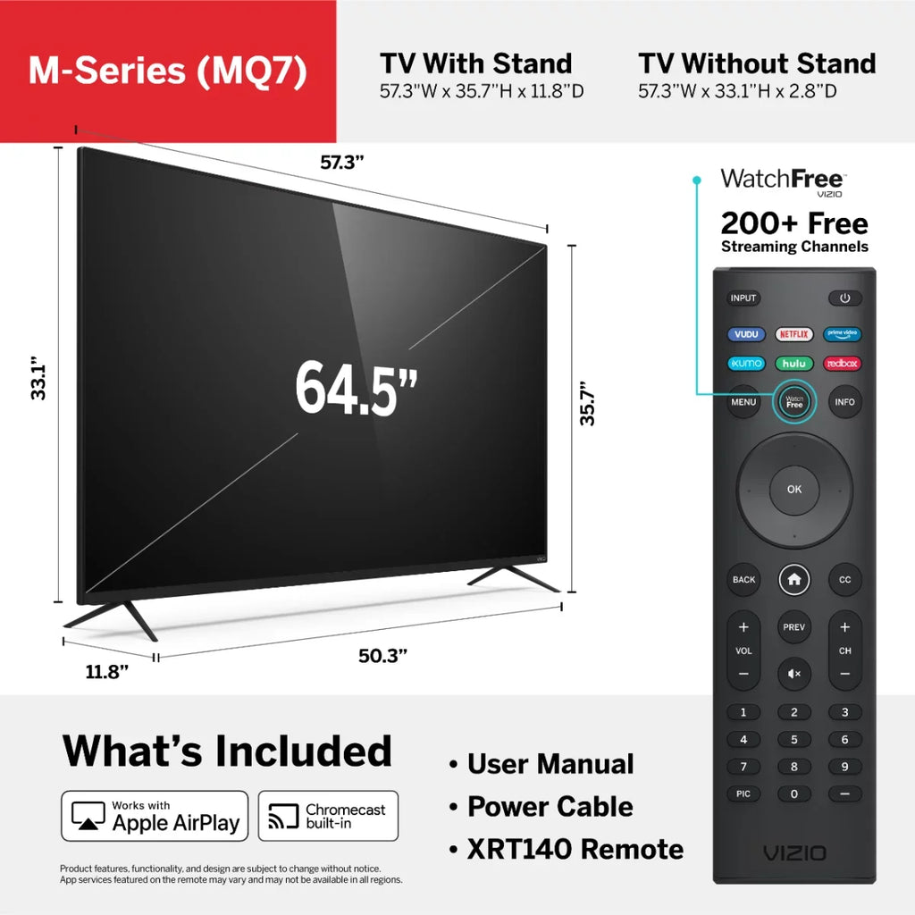 65" Class 4K  Quantum Smartcast Smart   M-Series M65Q7-H1