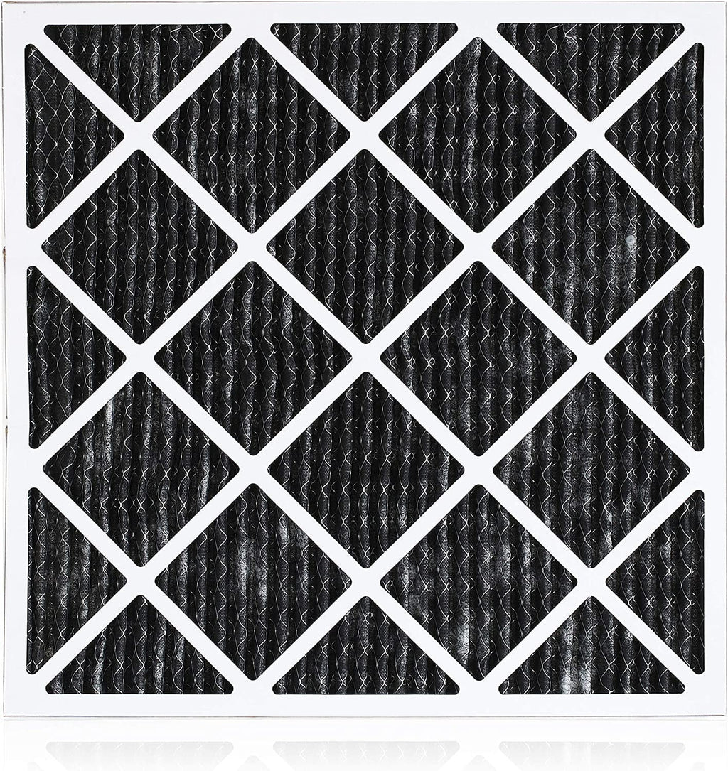 Filterbuy 20x24x1  8 Odor Eliminator Pleated   Furnace Air Filters with Activated Carbon (2-Pack)