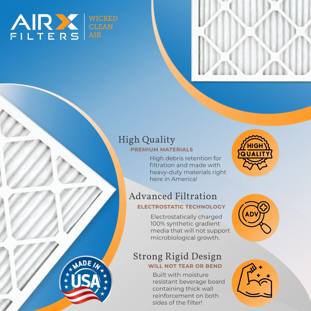 14x25x1 Air Filter  13 Comparable to  1500 - 2200 &  9 Electrostatic Pleated Air Conditioner Filter 4 Pack   Premium  Made 14x25x1 Furnace Filters by     .