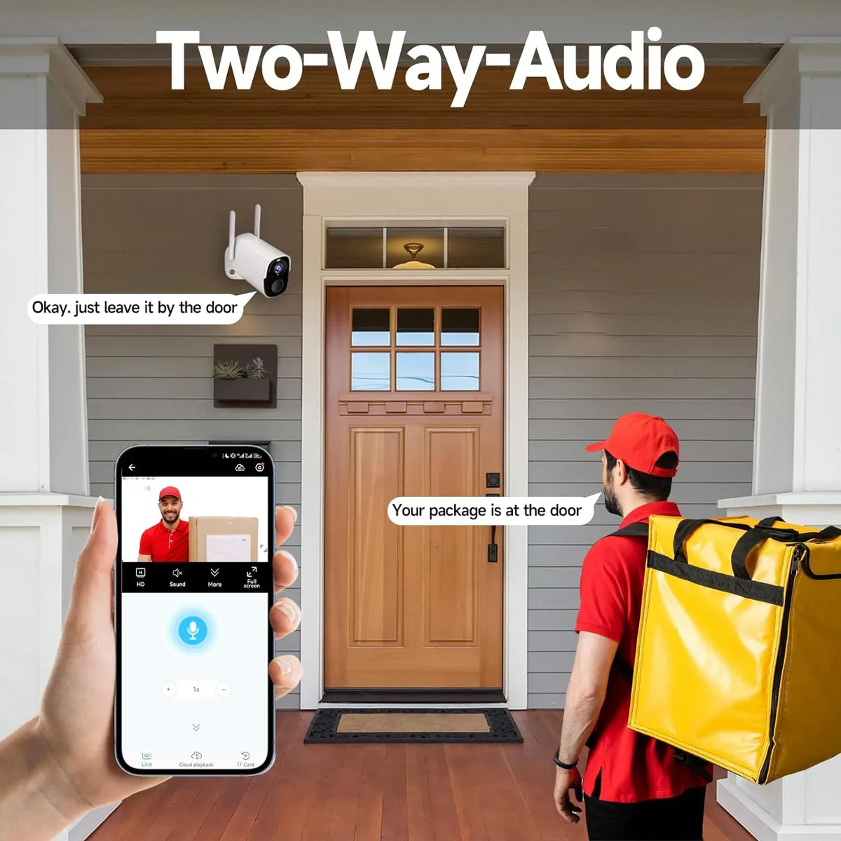 4Pack Security Cameras Wireless Outdoor - 2K  Color Night Vision  Motion Detection WiFi Wireless Cameras for Home Security, Spotlight Siren Alarm Camera with 2-Way Audio, Cloud/ (up to 256G)