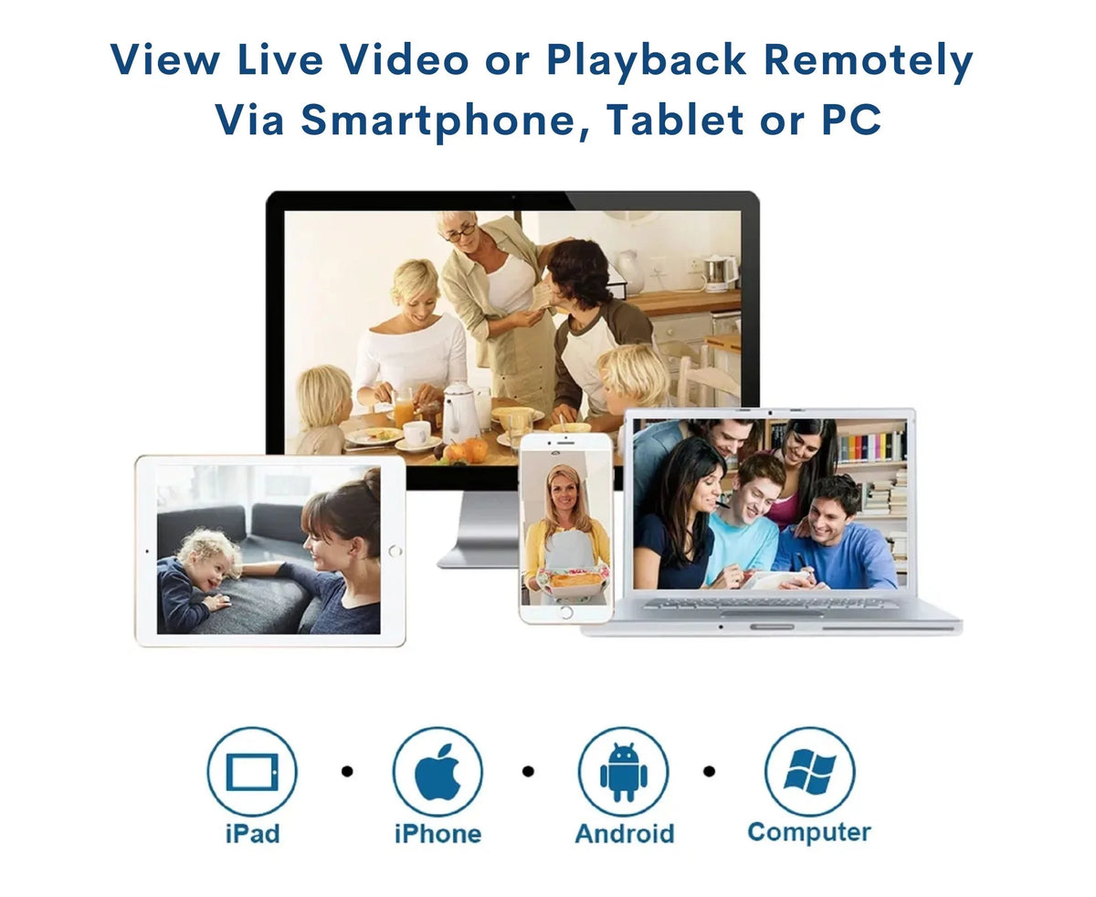 Evertech 16 Channel Digital Video Recorder H.265 Hybrid 4in1    Analog  Security Camera  8TB